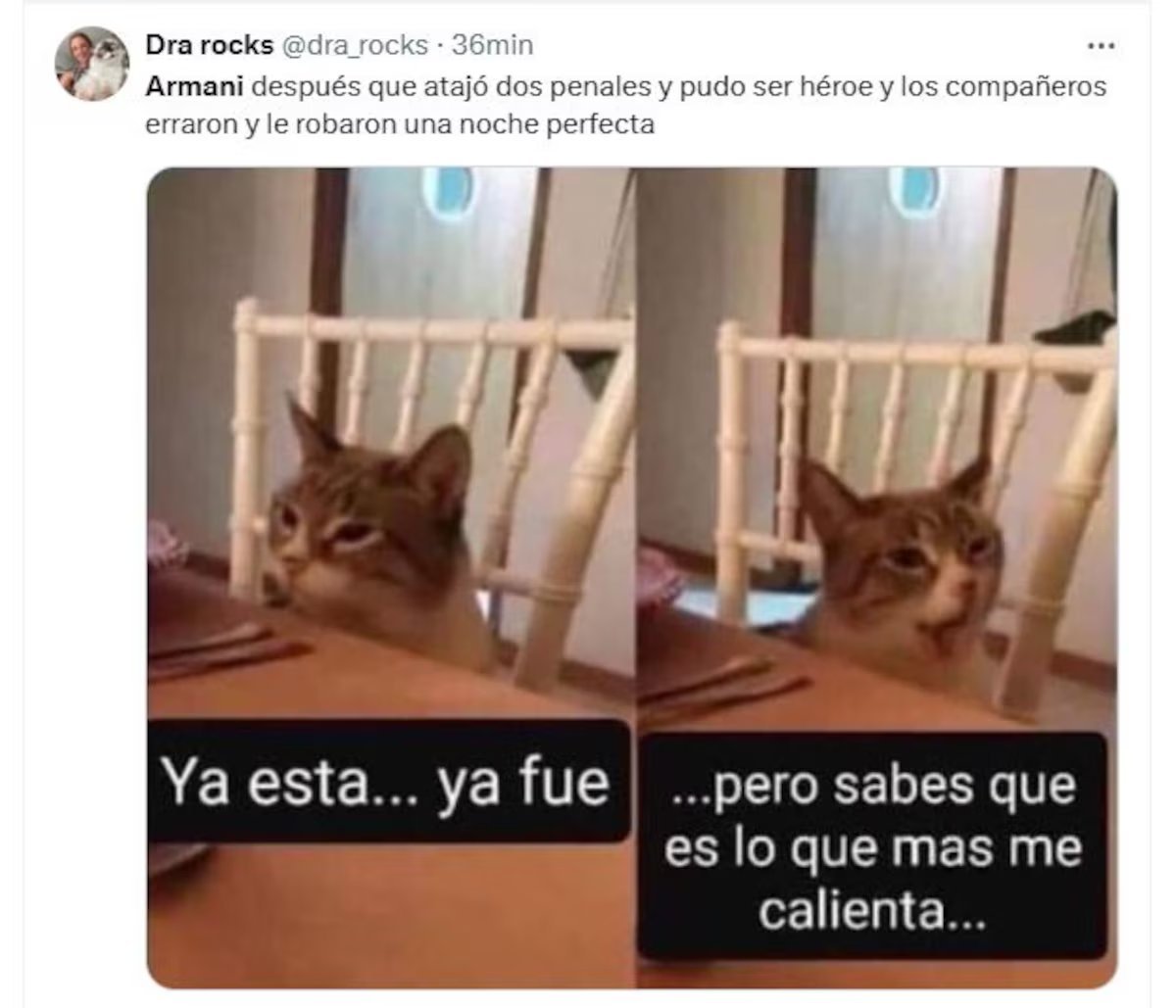 Los memes que inundaron las redes tras la derrota de River Plate. Foto: Captura.