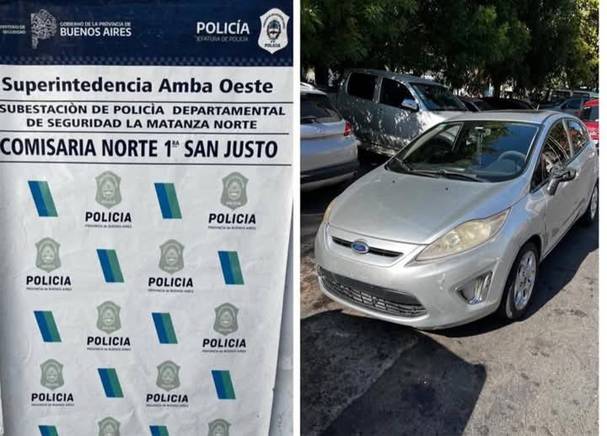 Al detenido por el crimen de Gabriel Quinteros en San Justo tambi&eacute;n le decomisaron un Ford Fiesta Kinetic gris.