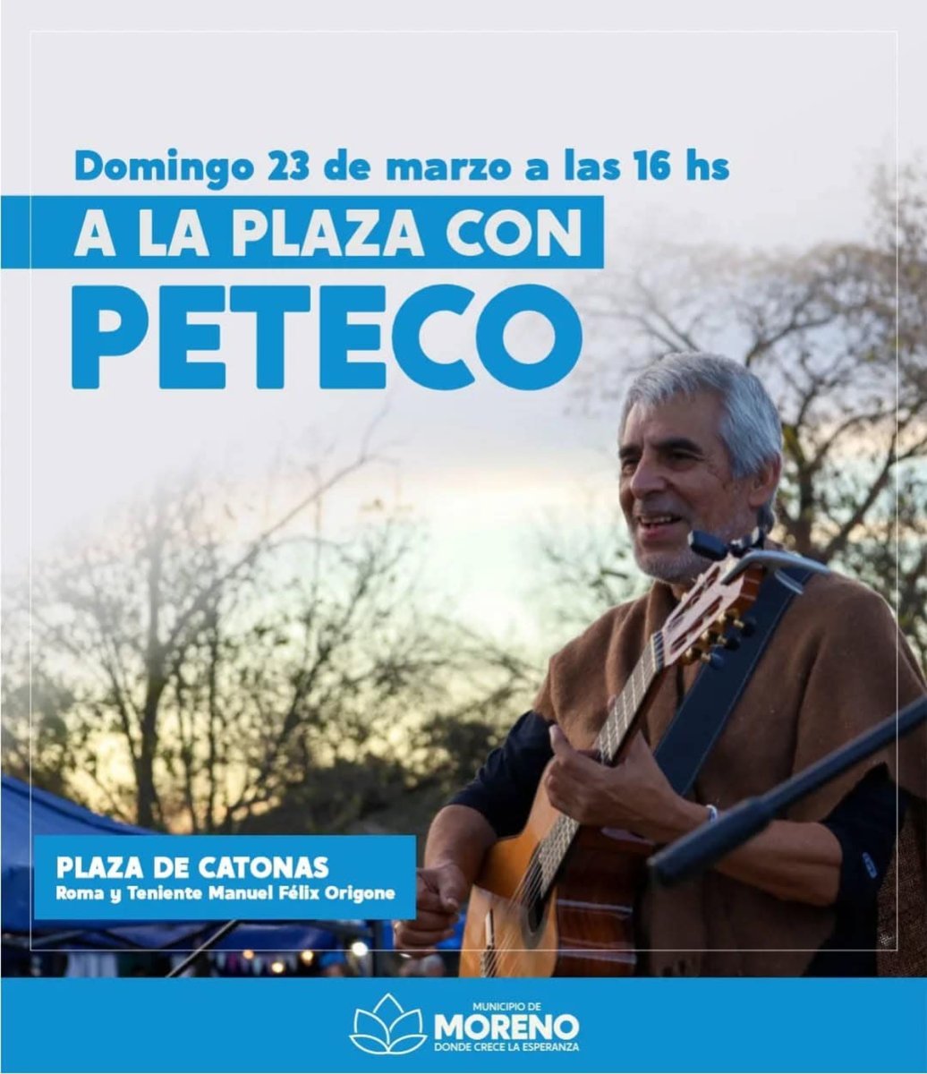 Peteco Carabajal dar&aacute; un show gratuito en Zona Oeste: cu&aacute;ndo y d&oacute;nde ser&aacute;.
