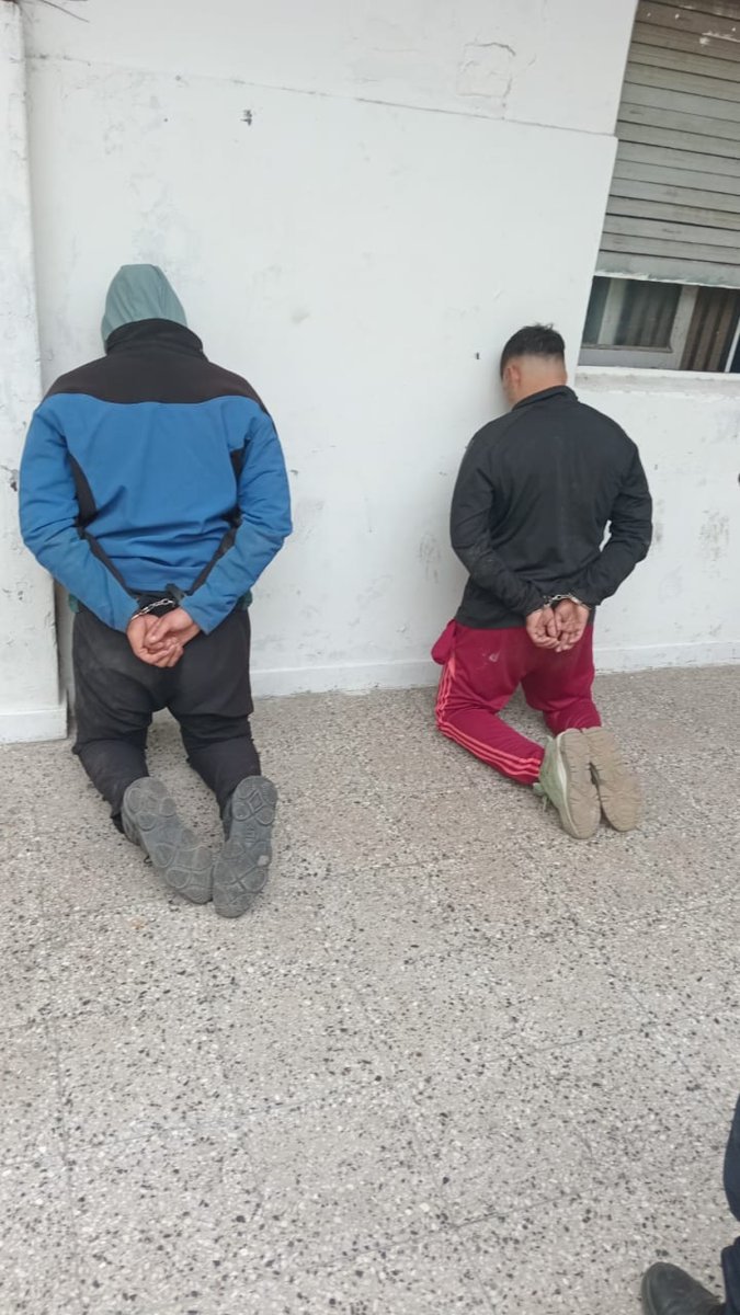 Los motochorros detenidos en San Justo.