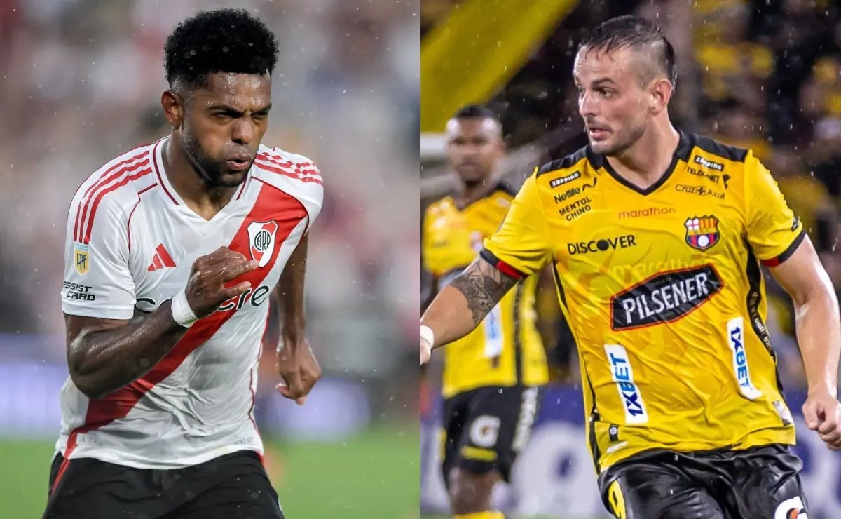 River Plate y Barcelona de Ecuador se enfrentan por la Copa Libertadores. Foto: Getty Images. Prensa Barcelona.
