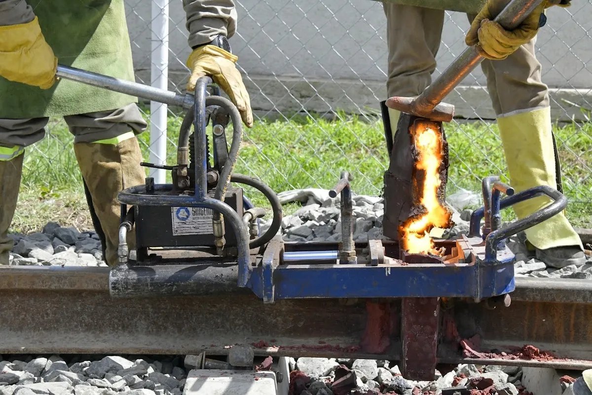 Obras en el Tren Sarmiento.