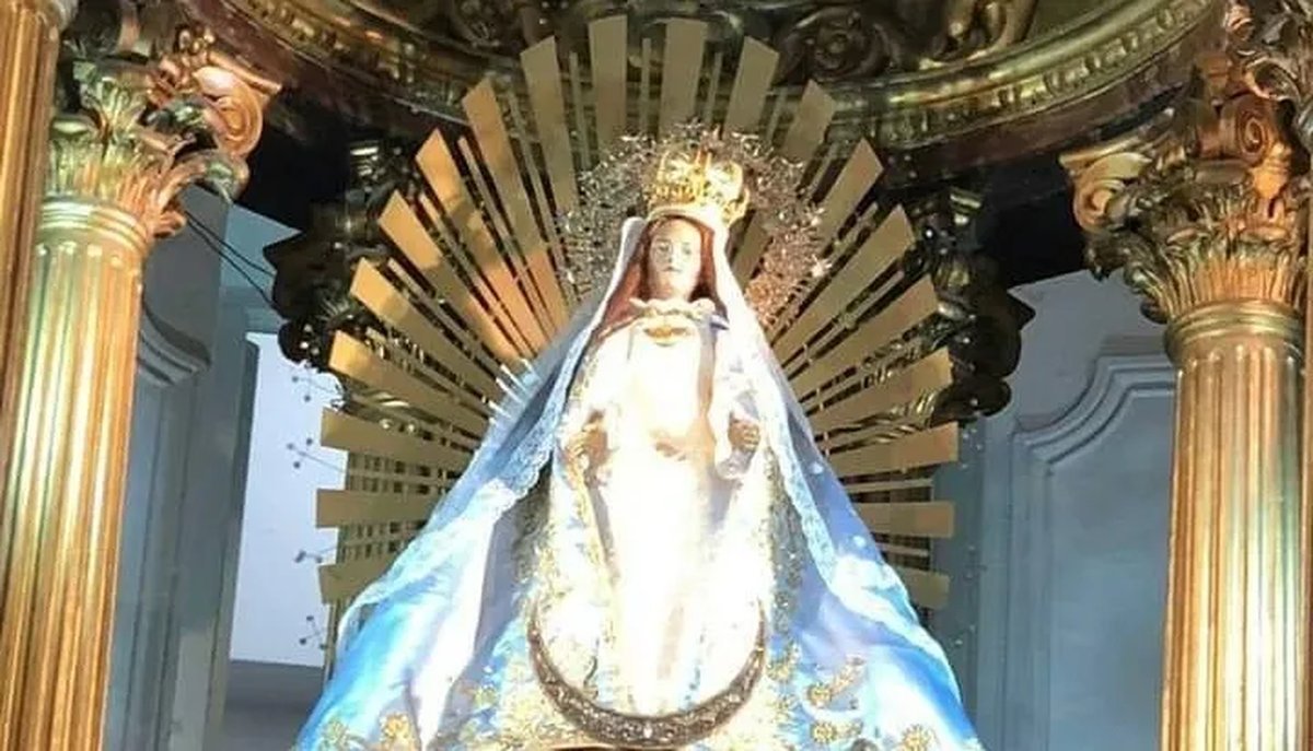 La Virgen del Buen Viaje en la Catedral de Mor&oacute;n.