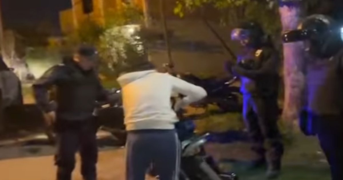 Uno de los controles realizados en Merlo.