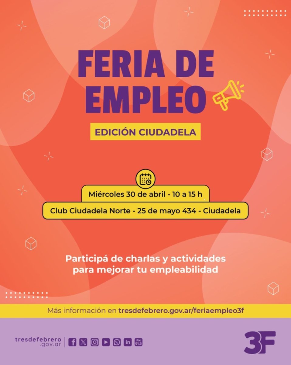 Llega una nueva edici&oacute;n de la feria de empleo a Ciudadela: charlas, cursos, talleres y m&aacute;s.