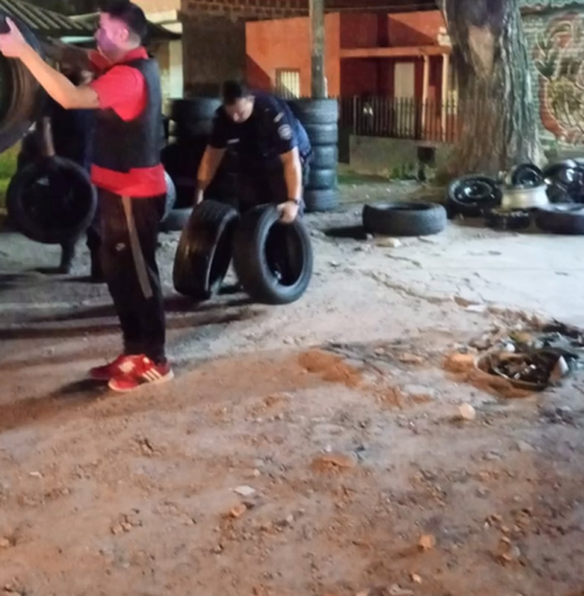 La gomer&iacute;a allanada en Mor&oacute;n sur.