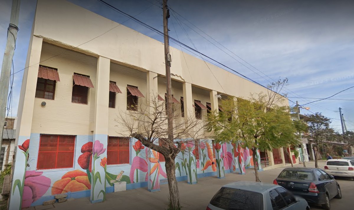 La escuela de Laferrere robada este lunes.