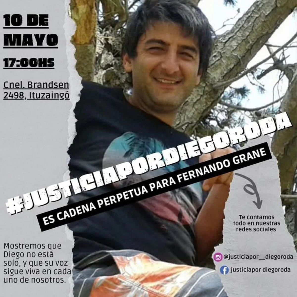 Familiares y vecinos de Ituzaing&oacute; se reunir&aacute;n para pedir justicia por Diego Roda.