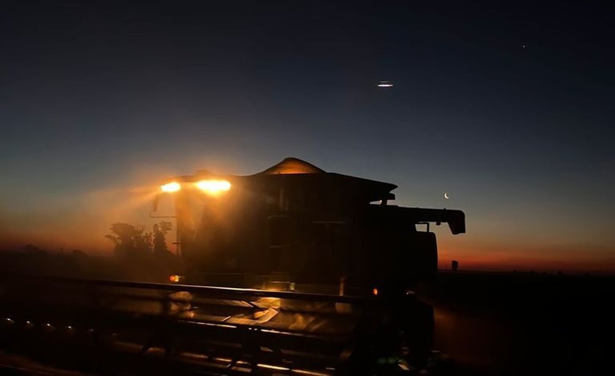 El supuesto avistamiento OVNI en Rafaela que se ha vuelto viral en redes. Foto: Radio Estaci&oacute;n.