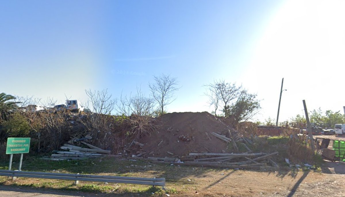 Uno de los frentes del dep&oacute;sito judicial de El Palomar.