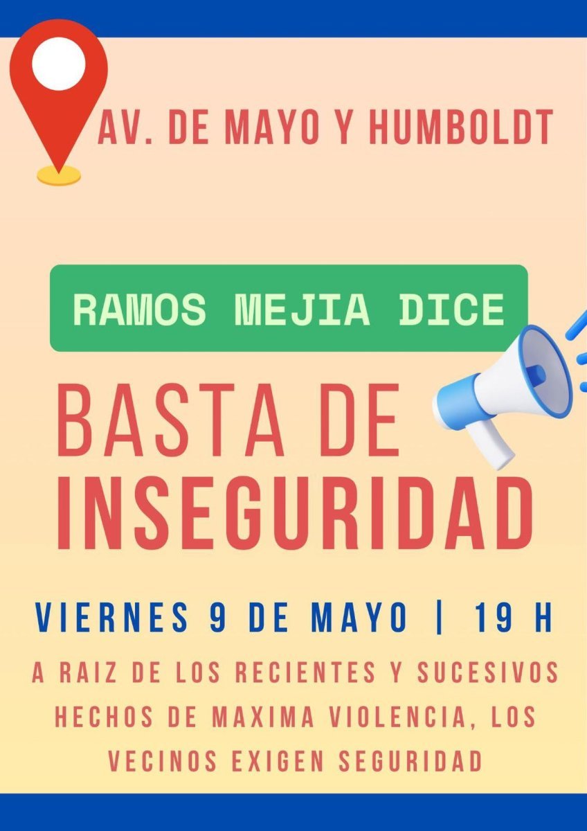 Marcha en La Matanza por la inseguridad.