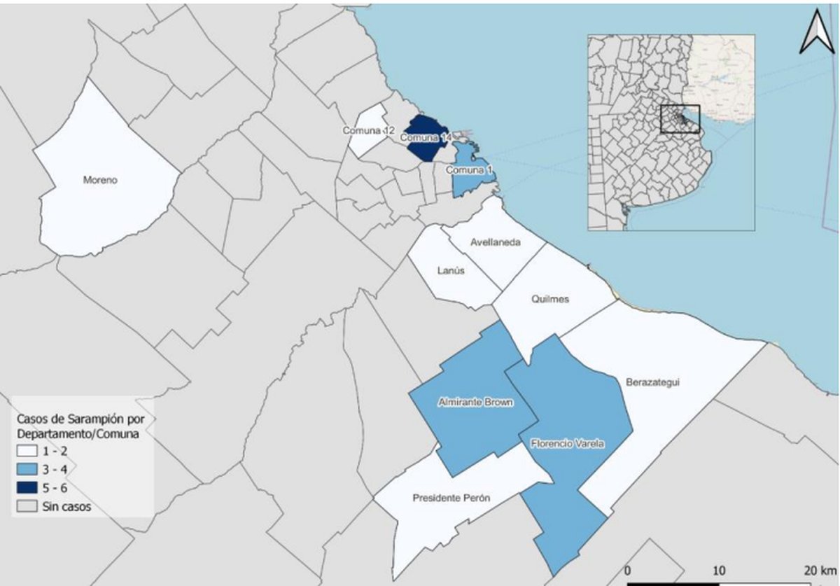 Salud: los casos de sarampi&oacute;n en la Provincia de Buenos Aires.