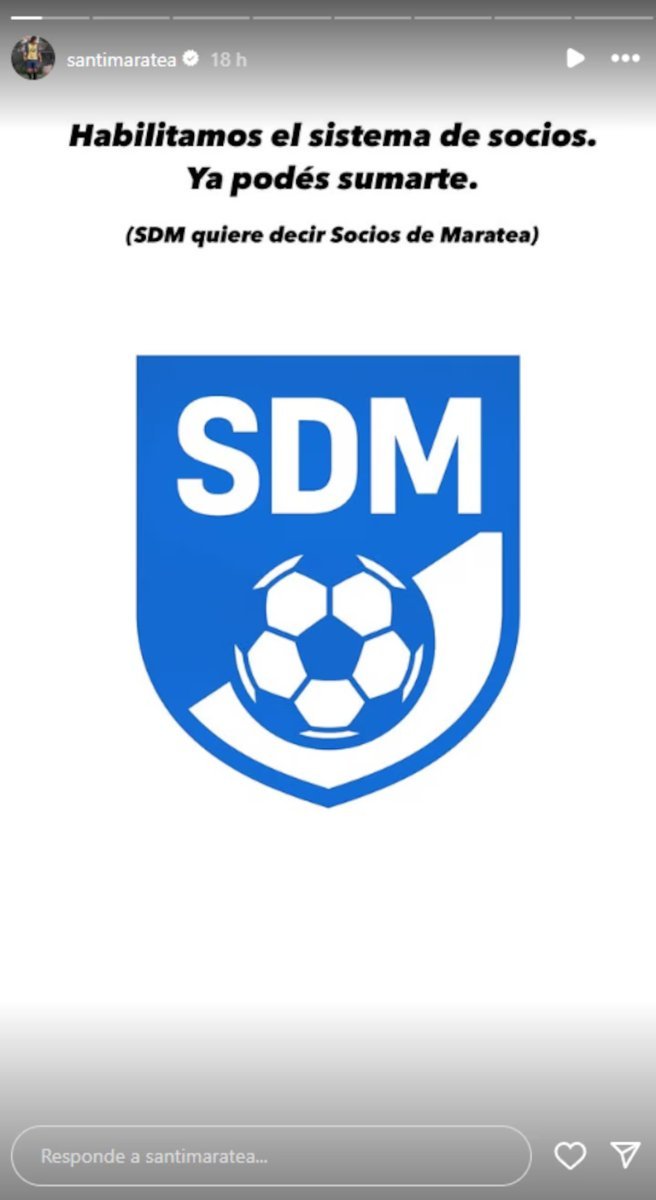 El influencer Santi Maratea lanz&oacute; su propio sistema de socios.