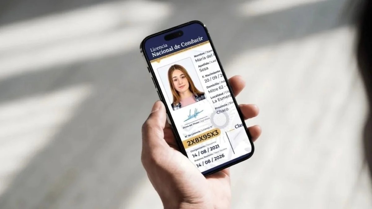 Licencia de conducir digital.