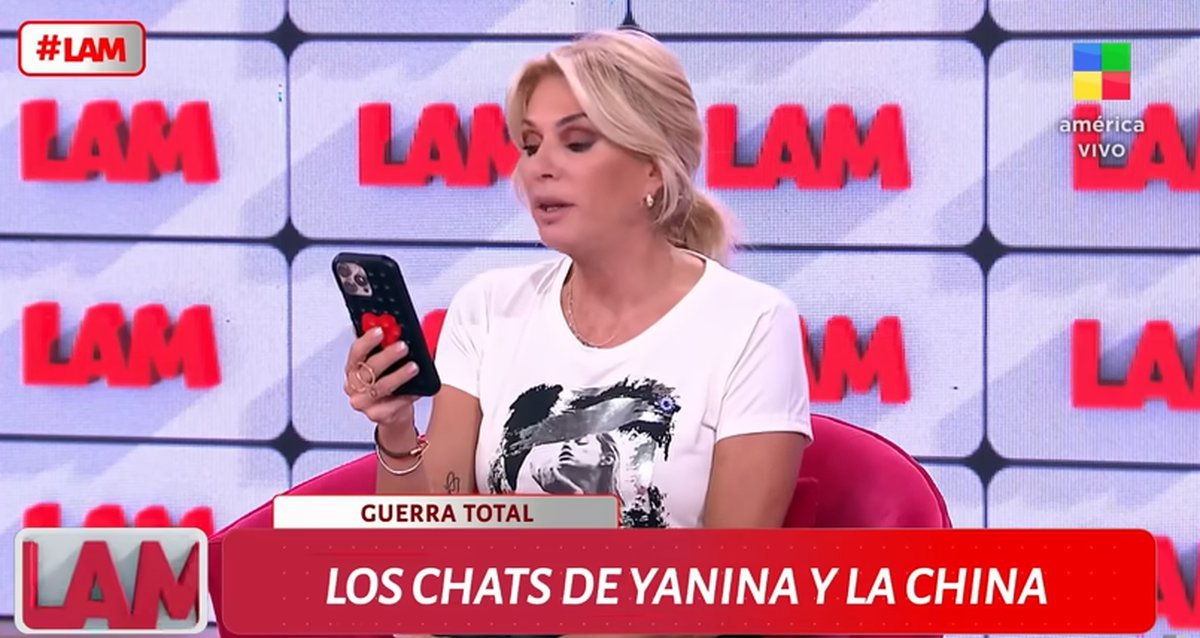 En LAM, Yanina Latorre mostr&oacute; los picantes mensajes que intercambi&oacute; con la China Su&aacute;rez.