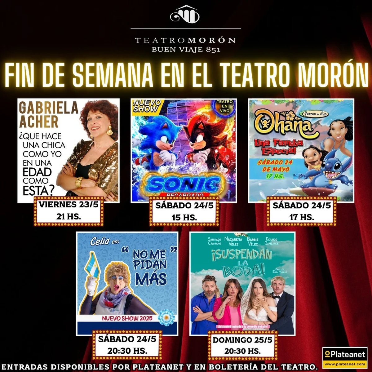 Los estrenos de cine y las obras de teatro para este fin de semana en Zona Oeste.