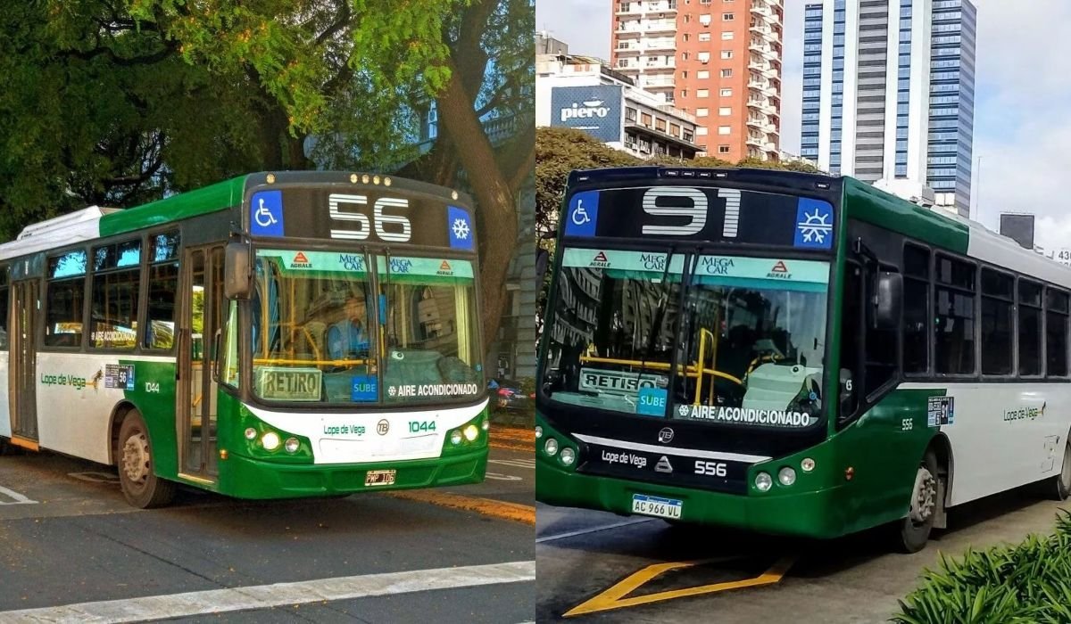 El 56 y el 91 unen el Oeste con el sur y centro porte&ntilde;o.