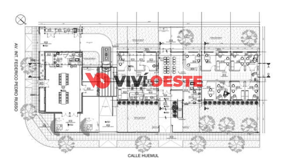 El plano del futuro CAPS de Laferrere.