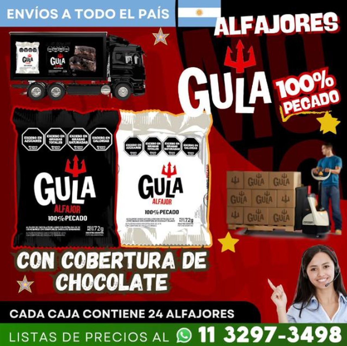 Quienes deseen contactar a Daniel por la comercializaci&oacute;n de alfajores pueden contactarse a su tel&eacute;fono 11 32973498. 