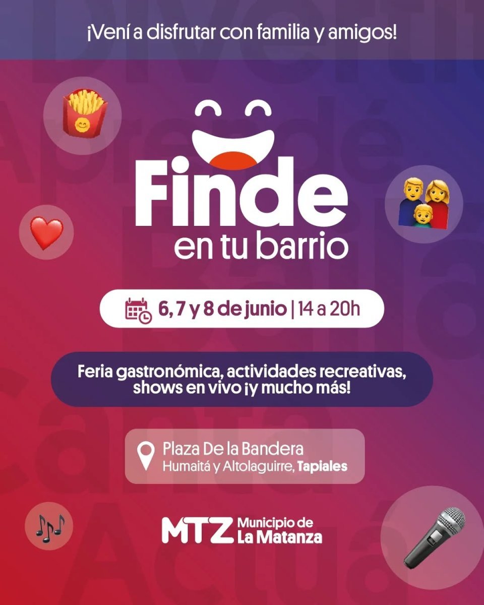 La agenda cultura de este finde en el Oeste: shows en vivo, ferias, gastronom&iacute;a y m&aacute;s.