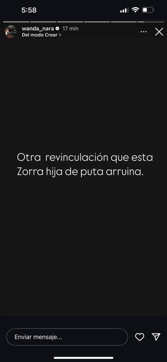 El posteo de Wanda Nara.