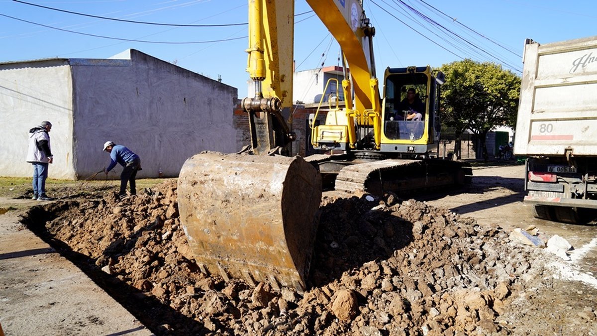 El principio de la obra en Libertad.