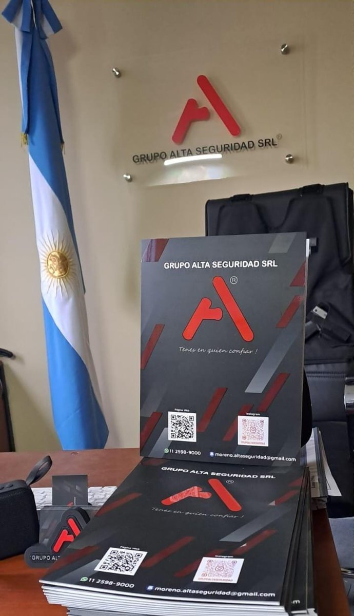 Grupo Alta Seguridad y su slogan Ten&eacute;s en quien confiar!