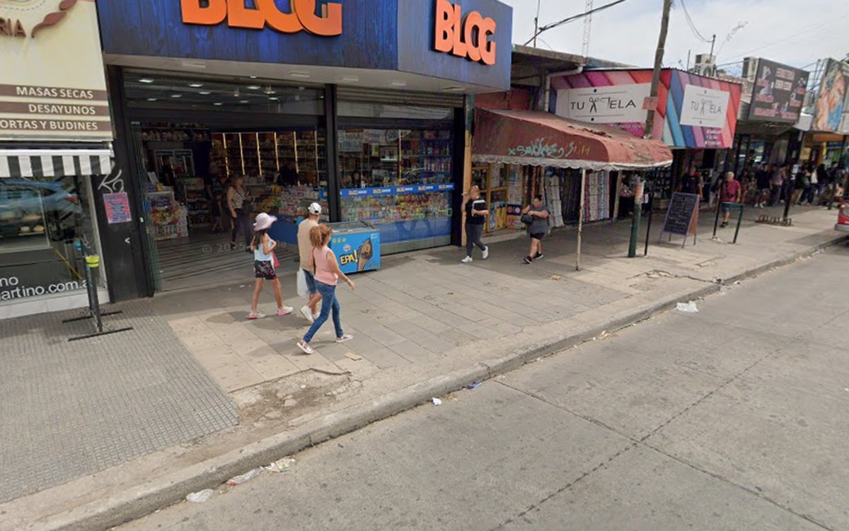 La cuadra de Merlo donde ocurri&oacute; el robo.