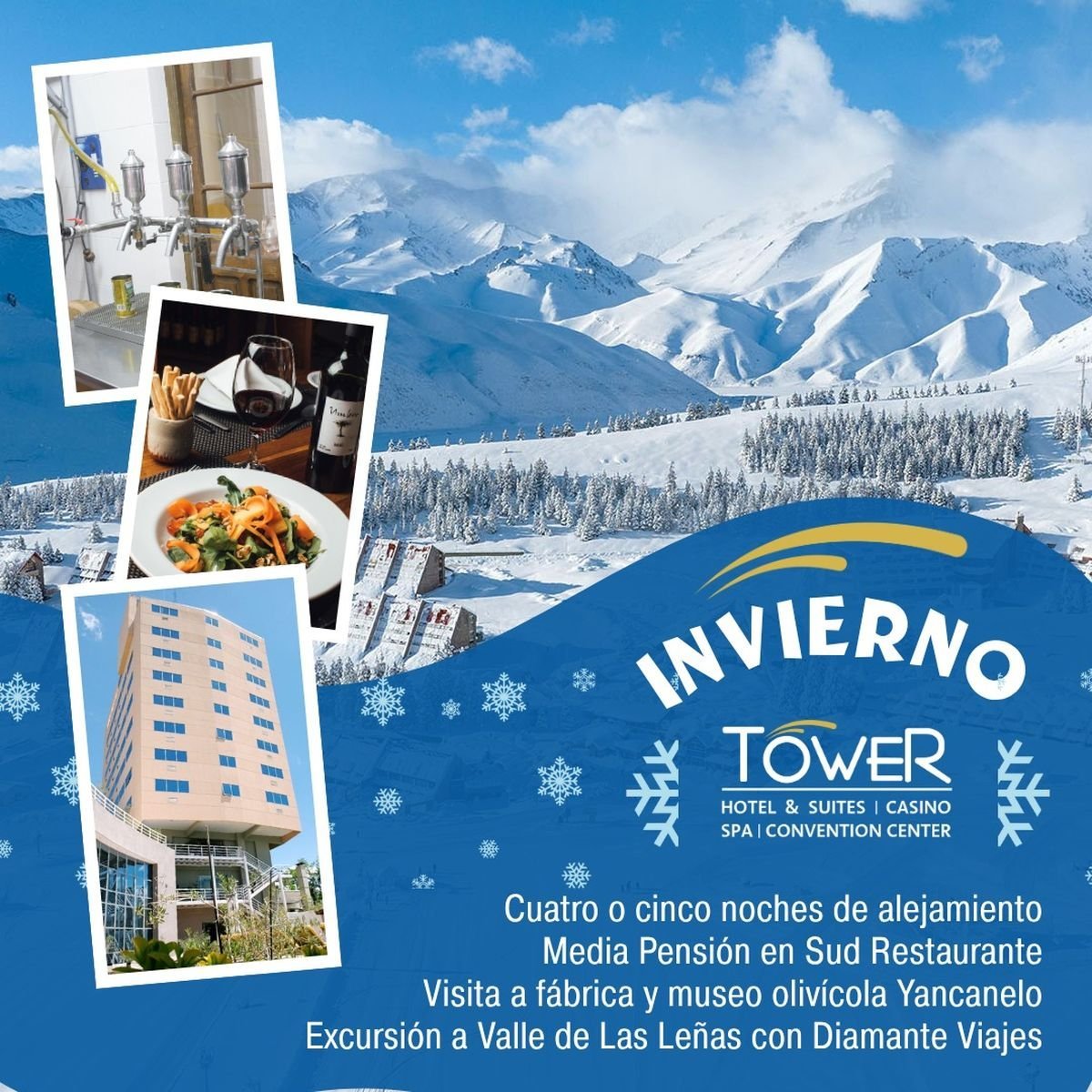 Vacaciones de invierno en San Rafael: las propuestas de Tower Inn &amp; Suites para disfrutar.