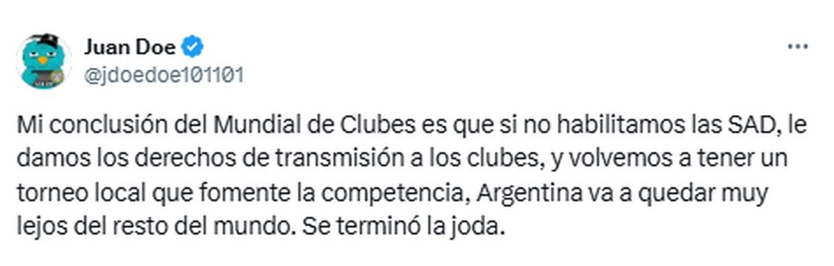 Por la eliminaci&oacute;n de Boca y River, Javier Milei apunt&oacute; contra Claudio "Chiqui" Tapia.