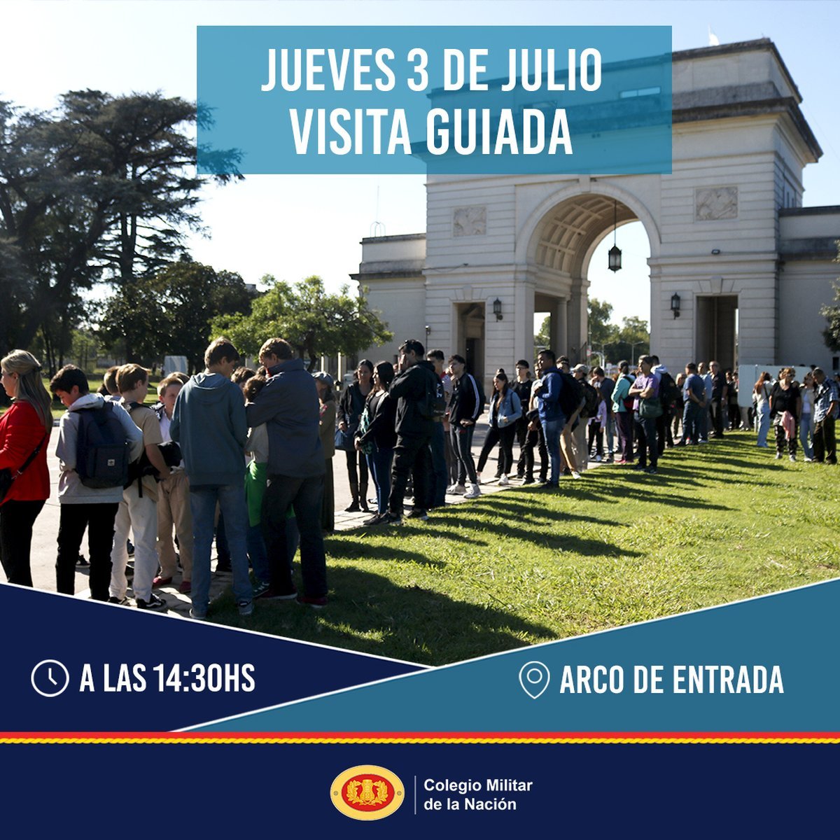 La nueva visita guiada gratis al Colegio Militar de El Palomar.