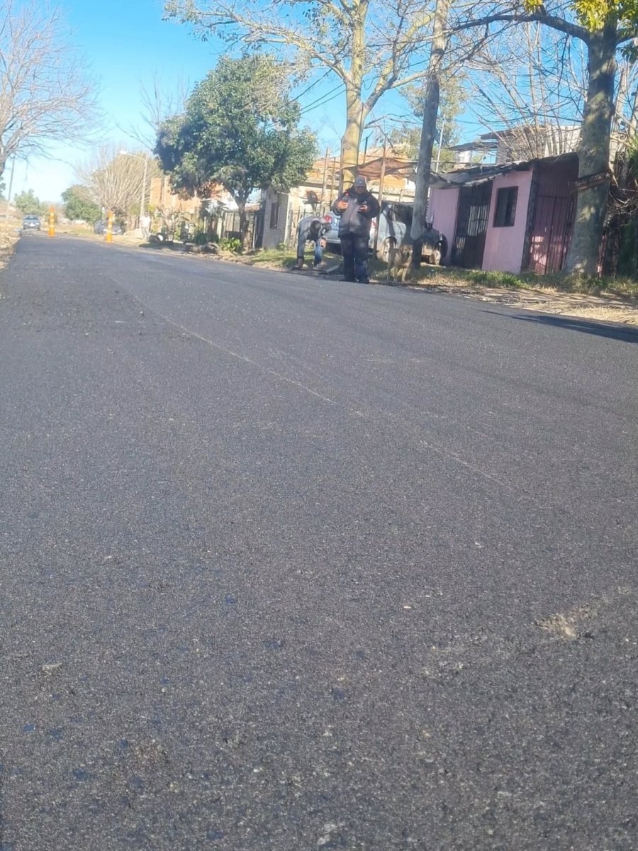 As&iacute; qued&oacute; el nuevo asfalto del boulevard de Padua en Paso del Rey.