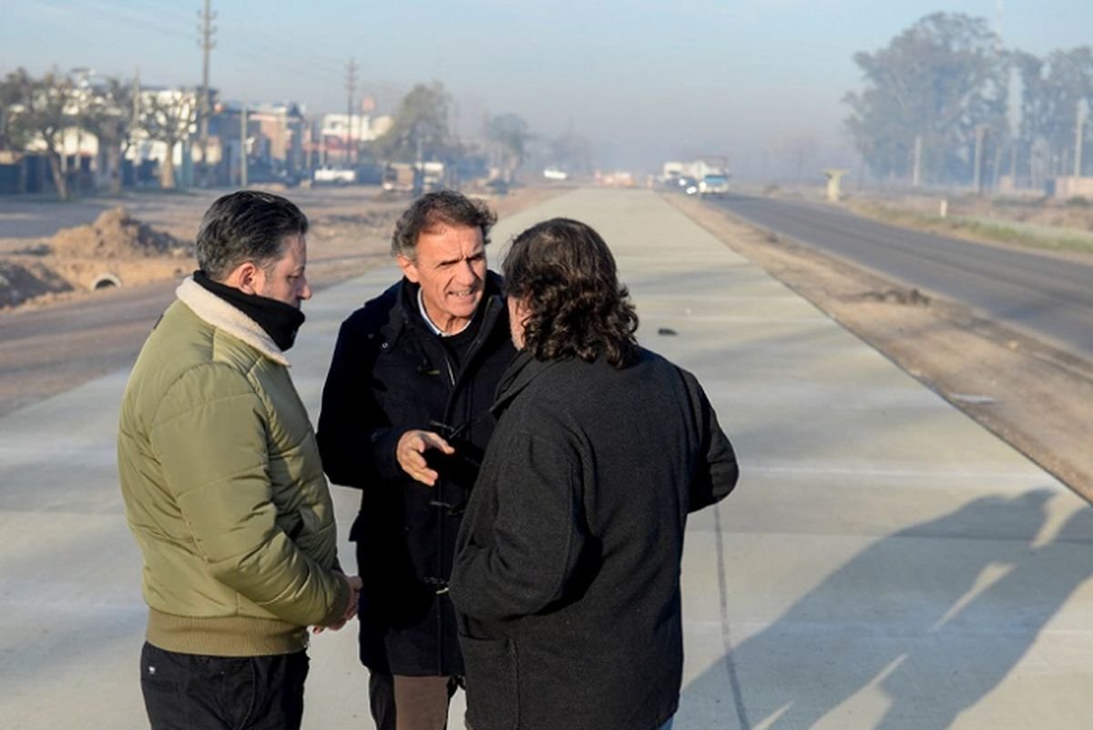 Avanzan los trabajos en la Ruta 40, una obra clave para conectar Merlo y Marcos Paz.