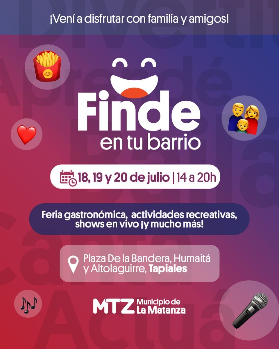 Agenda cultural en el Oeste, la propuesta en el partido de La Matanza.