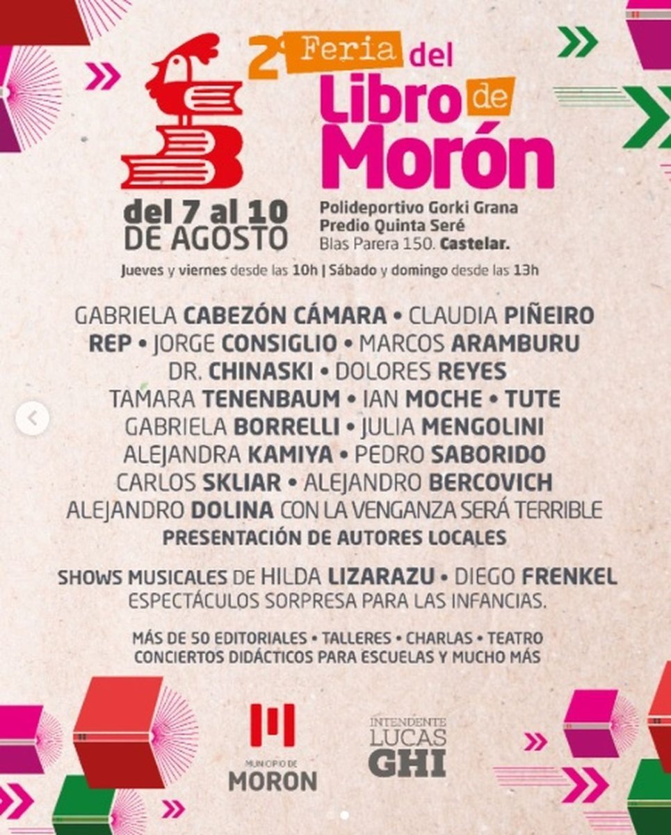 Feria del libro en Mor&oacute;n