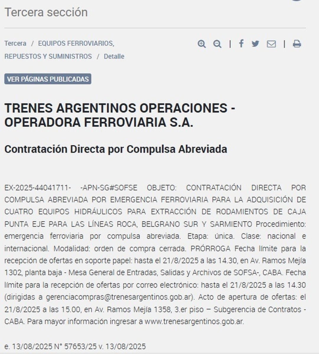 Compulsa abreviada trenes