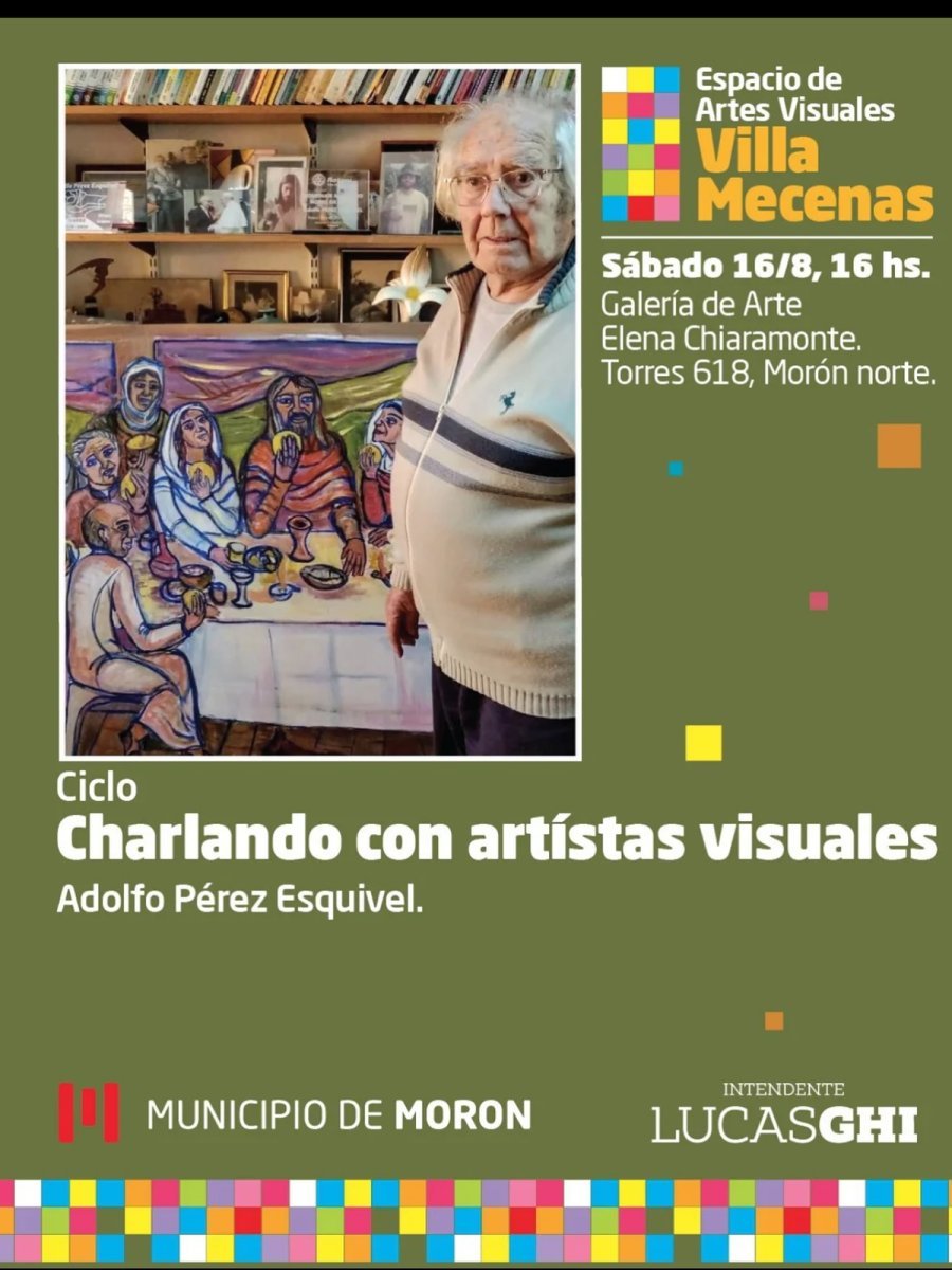 Adolfo P&eacute;rez Esquivel, premio Nobel de la Paz, en Mor&oacute;n