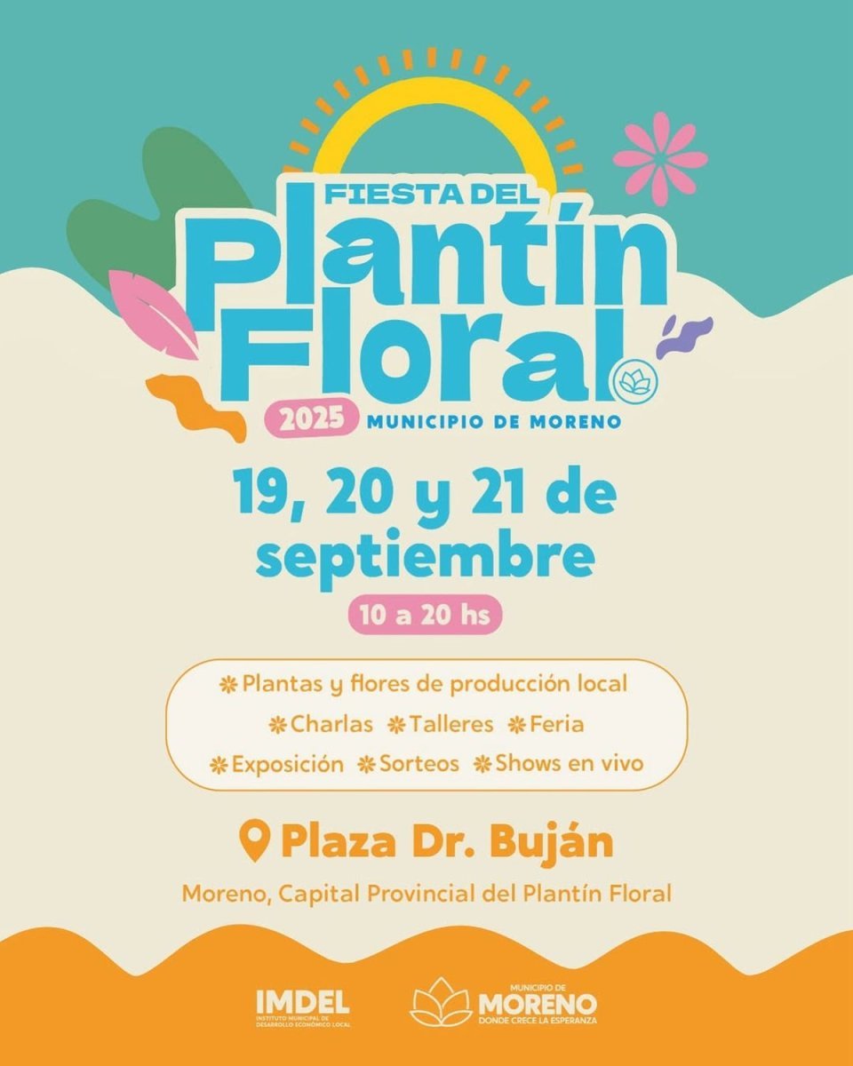 Confirmado: ya tiene fecha la pr&oacute;xima edici&oacute;n de la Fiesta del Plant&iacute;n Floral de Moreno.