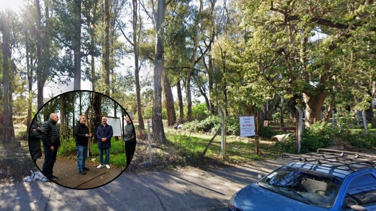 Diego Valenzuela en el predio de Villa Bosch, Tres de Febrero