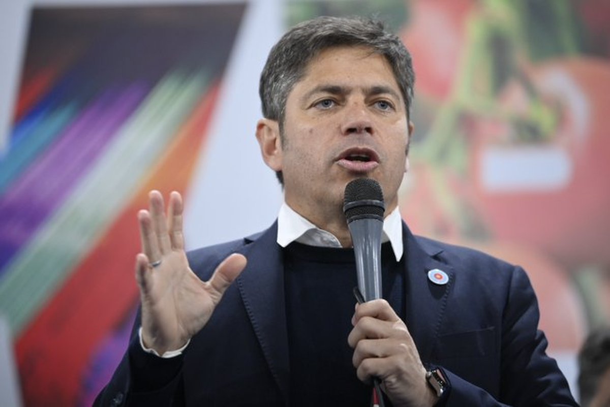 El gobernador Axel Kicillof en el cierre de campa&ntilde;a