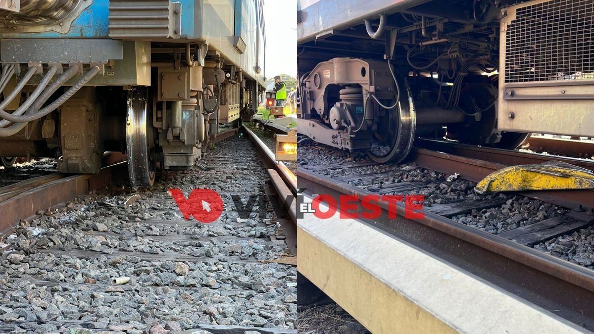 Tren Sarmiento descarril&oacute; en el ingreso a los dep&oacute;sitos de Castelar