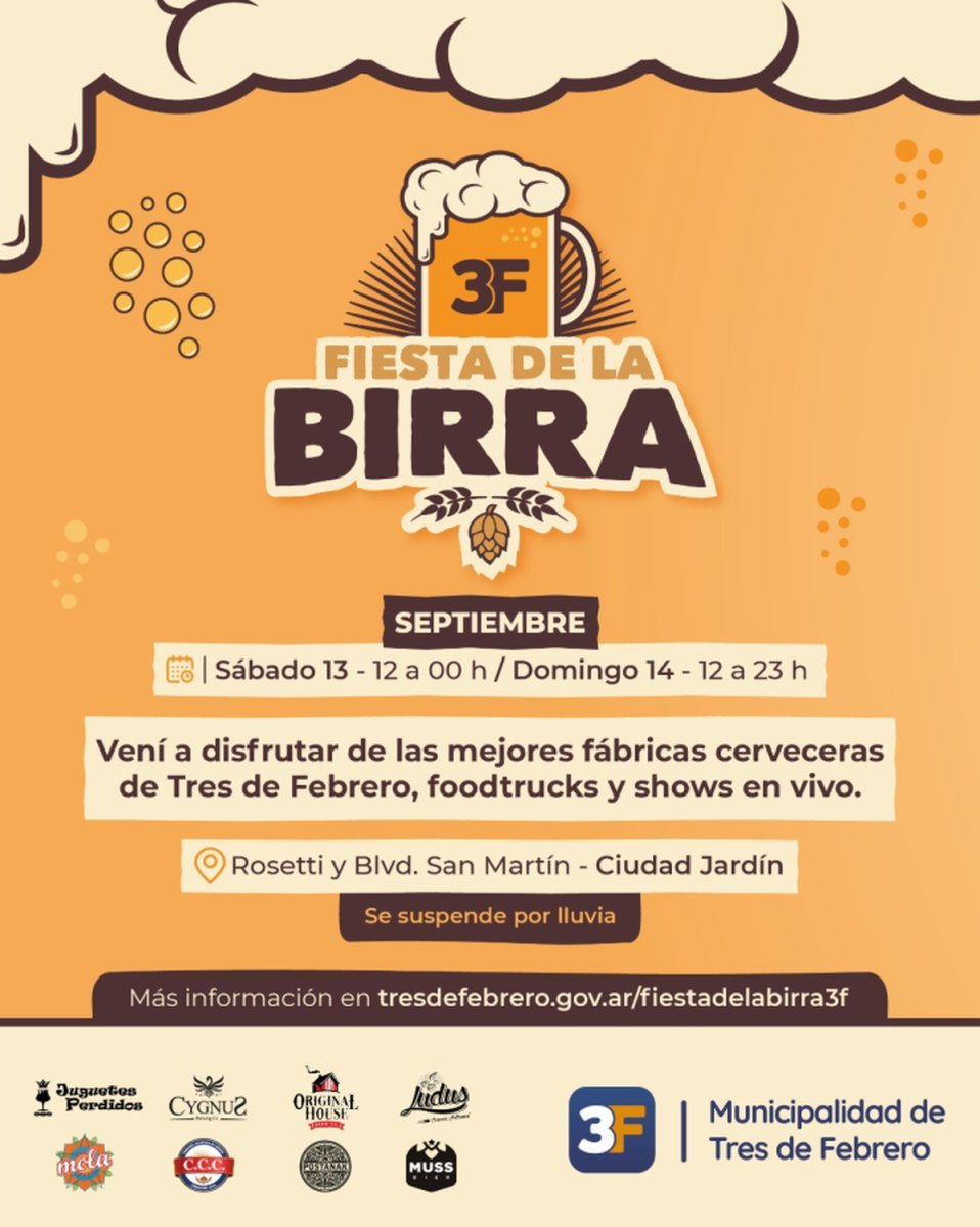 Fiesta de la Birra en Tres de Febrero